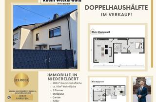 Doppelhaushälfte kaufen in 56412 Niederelbert, Niederelbert: 93 m² Doppelhaushälfte mit Garten, Heizung 2018, ICE Montabaur in 10 Min