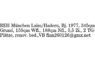 Haus kaufen in 80689 München, REH München Laim