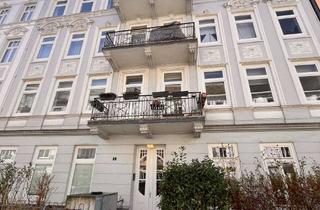 Wohnung kaufen in Kremper Straße, 20251 Hoheluft-Ost, Altbaucharme in Hoheluft-Ost: 3,5 Zimmer, Stuck, Holzdielen, 2 Balkone in ruhiger Lage