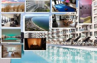 Wohnung kaufen in Südstrand 206, 18609 Binz, Traumhafte 2-Zi-Strandwohnung (mit Kamin und Eckwannenbad) inkl. Spa-Zugang und Fitnessbereich