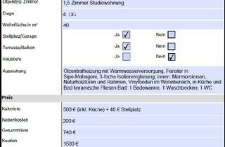 Wohnung mieten in Ludwigstraße 40, 72805 Lichtenstein, DG-Wohnung mit 1,5 Zimmern in Lichtenstein an der Echaz