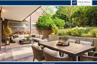 Wohnung kaufen in 40549 Oberkassel, Besonderes Wohnerlebnis in Rheinnähe: 2-Zimmer-Wohnung mit Terrasse und Garten