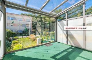 Wohnung kaufen in 10315 Friedrichsfelde, IMMOBERLIN.DE - Hausähnliche Wohnung mit Wintergarten, kleinem Westgarten