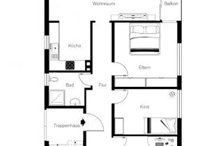 Wohnung mieten in Gonsenheimer Str. 16, 55126 Finthen, Erstbezug nach Kernsanierung: Sonnige 4-Zimmer-Wohnung mit Balkon & Stellplatz im 2-Familienhaus
