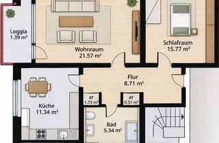 Wohnung mieten in Südstraße, 33824 Werther, Gepflegte 2-Zimmer-Wohnung in Werther