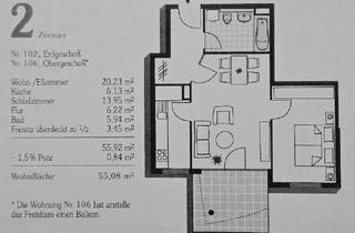 Wohnung mieten in 73734 Esslingen, Esslingen am Neckar / Berkheim: 2-Zimmer-Garten-Wohnung mit 55 m²