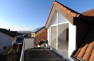 Wohnung mieten in Kirschenstraße 18, 74382 Neckarwestheim, Lichtdurchflutete 2,5-Zimmer-Dachgeschosswohnung mit Kaminofen, Südbalkon und Doppelgarage