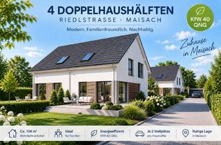 Haus kaufen in 82216 Maisach, BESTES MAISACH: 193 qm SÜD-Grundstück: Großzügige, gepl. DHH, ab € 499.000
