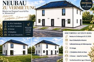 Haus mieten in 29392 Wesendorf, Exklusiver Neubau zum Erstbezug | 4 Zimmer | hochwertige Einbauküche | Fußbodenheizung | Garten