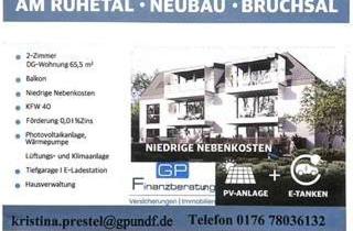Wohnung kaufen in 76646 Bruchsal, Neubau!! Noch eine Wohnung frei!! 2-Zimmer-DG-Wohnung in Bruchsal-Helmsheim