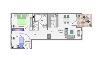 Wohnung mieten in Zollernweg, 71131 Jettingen, Erdgeschosswohnung mit Terrasse, TG-Stellplatz & moderner Einbauküche