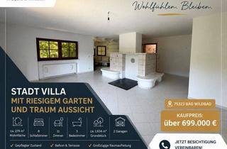 Villa kaufen in Silcherstr. 21, 75323 Bad Wildbad, Stadt Villa mit riesigem Garten und Traum Aussicht