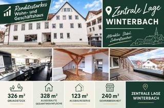 Haus kaufen in 73650 Winterbach, Wohn- und Geschäftshaus mit Rendite- und Ausbaupotenzial in Winterbach