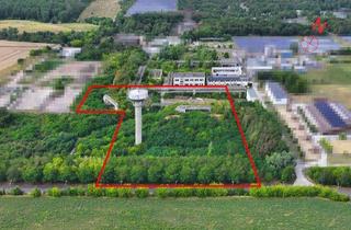 Grundstück zu kaufen in 39218 Schönebeck, Gewerbeareal mit zwei Hochbunkern, Turm und Bestandsgebäude