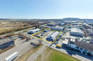 Gewerbeimmobilie mieten in 88348 Bad Saulgau, Gewerbeareal mit Werkstatt, Außenflächen und Wohngebäude im Gewerbegebiet Bad Saulgau