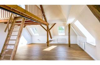 Wohnung kaufen in 04229 Kleinzschocher, Erstbezug mit Charakter: Dachgeschoss mit Galerie & Westbalkon | KfW 55 WPB förderfähig