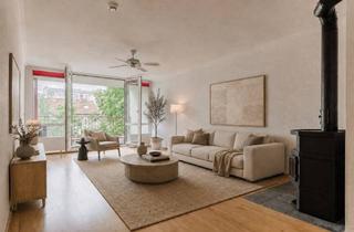 Wohnung kaufen in 12105 Mariendorf, Privates Dach über Berlin: BEZUGSFREIE 3-Zimmer-Wohnung mit ca. 90 m² Dachterrasse, Loggia & Kamin