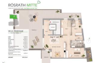 Penthouse kaufen in Hauptstr. 11-13, 51503 Rösrath, Neubau-Penthousewohnung im KfW-40-Standard-hochwertige Ausstattung in Zentraler Lage von Rösrath