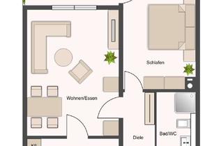 Wohnung mieten in 75203 Königsbach-Stein, 2 Zimmer Wohnung in Stein! Barrierefrei mit Terrasse