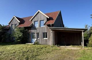 Doppelhaushälfte kaufen in 17498 Neuenkirchen, Natürlich gebaut – Doppelhaushälfte mit ökologischer Bauweise, Kamin und Carport