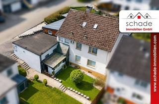 Reihenhaus kaufen in 58840 Plettenberg, SCHADE IMMOBILIEN - Viel Raum für Ideen! Reihenhaus inkl. Garten & 3 Garagen.
