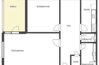 Wohnung mieten in Wadenheimerstr., 53474 Bad Neuenahr-Ahrweiler, Renovierte 2,5-Raum-Wohnung mit Balkon und Einbauküche in Bad Neuenahr