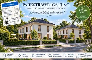 Haus kaufen in 82131 Gauting, Besser wird´s nicht: Spitzenlage GAUTING: 261 qm SÜD-Grundstück: Großz., gepl. DHH, ab € 665.880
