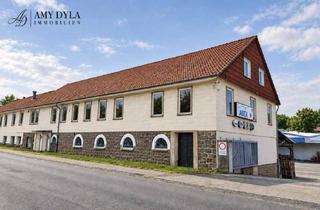 Gewerbeimmobilie kaufen in 37520 Osterode, Vielseitiges Gewerbeobjekt mit Lagerhallen, Wohnhaus & weitläufiger Freifläche