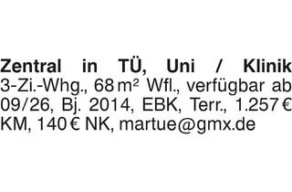 Wohnung mieten in 72076 Tübingen, Zentral in TÜ, Uni / Klinik