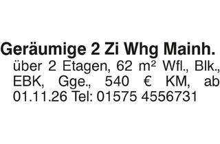Wohnung mieten in 74535 Mainhardt, 2 Zi Whg.