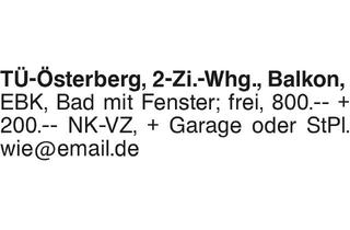 Wohnung mieten in 72070 Tübingen, 2-Zi.-Whg.