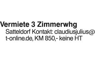Wohnung mieten in 74589 Satteldorf, Vermiete 3 Zimmerwhg Satteldorf