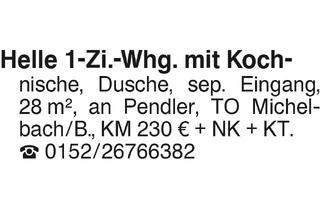 Wohnung mieten in 74544 Michelbach an der Bilz, 1-Zi.-Whg. für Pendler