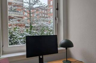 Büro zu mieten in 22307 Barmbek-Nord, Büroraum mit Blick ins Grüne – zentral, möbliert & Glasfaser