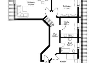 Wohnung mieten in Wulfers Hoff, 27313 Dörverden, 4-Zimmer-Wohnung im DG