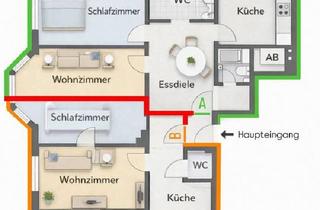 Wohnung kaufen in 67059 Ludwigshafen, Ludwigshafen am Rhein - 2 Wohnungen in einem Grundriss - Ideal für Kapitalanleger