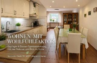 Wohnung kaufen in 42277 Wuppertal, Wuppertal - 104 m² mit zwei Balkonen und Gartenblick - Großzügig wohnen