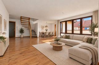 Wohnung kaufen in 71144 Steinenbronn, Großzügige Maisonette-Wohnung mit Dachterrasse und zwei Stellplätzen