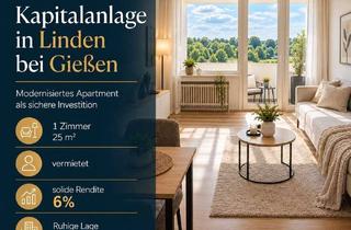 Wohnung kaufen in 35440 Linden, Kapitalanlage mit 6,1% Rendite - Indexmiete, nur 14€ nicht umlagefähige Kosten