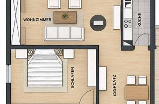 Wohnung kaufen in 64584 Biebesheim, Interessante 2,5-Zimmer-Eigentumswohnung mit Balkon und Stellplatz in Biebesheim