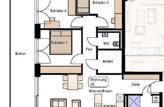 Wohnung kaufen in Siebenkniestraße, 71540 Murrhardt, 4-Zimmer-Neubauwohnung mit sehr großem Balkon