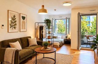 Wohnung kaufen in 60326 Gallus, Neubau 2024: Möblierte 1-Zimmer-Wohnung mit EBK & Balkon im Gallusviertel