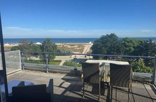 Wohnung kaufen in Seestrasse, 18119 Seebad Warnemünde, Erste Reihe am Meer – Exklusive Ferienwohnung mit unverbaubarem Ostseeblick, Dachterrasse & TG