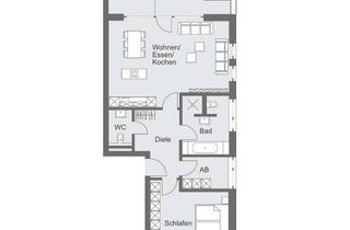 Penthouse mieten in 33335 Gütersloh, Moderne 2-Zimmer Penthouse-Wohnung mit Dachterrasse