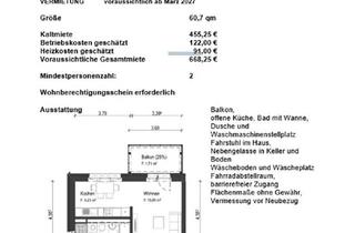 Wohnung mieten in Breuningstr. 10, 04736 Waldheim, Neu sanierte 3-Raum-Wohnung mit Balkon