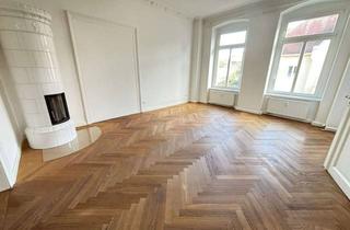 Wohnung mieten in Goethestraße, 02763 Zittau, Elegante 4-Raum-Belle-Etage mit West-Balkon, Kaminofen & Parkett am Theater