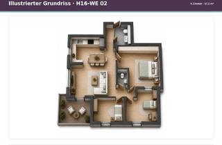 Wohnung mieten in Dr.-Bruder-Straße 16, 63179 Obertshausen, Obertshausen: Erstbezug / H16-WE 02
