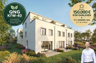 Haus kaufen in 77933 Lahr, KfW-40-Reiheneckhaus mit QNG-Siegel, eigenem Garten & Dachterrasse