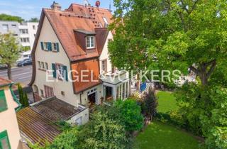 Doppelhaushälfte kaufen in 60433 Dornbusch, Stilvolle Jugendstil-Doppelhaushälfte mit historischem Charme und idyllischem Garten