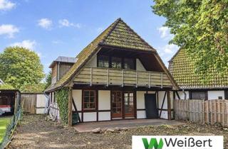 Haus kaufen in 25551 Hohenlockstedt, Wohnen mit Charakter – Fachwerkhaus mit Westterrasse, Loggia und Vollkeller